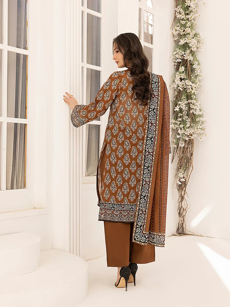 1 & Get 1 Free - 3PC Unstitched Printed Lawn Suit
