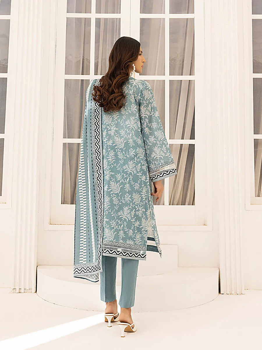 1 & Get 1 Free - 3PC Unstitched Printed Lawn Suit