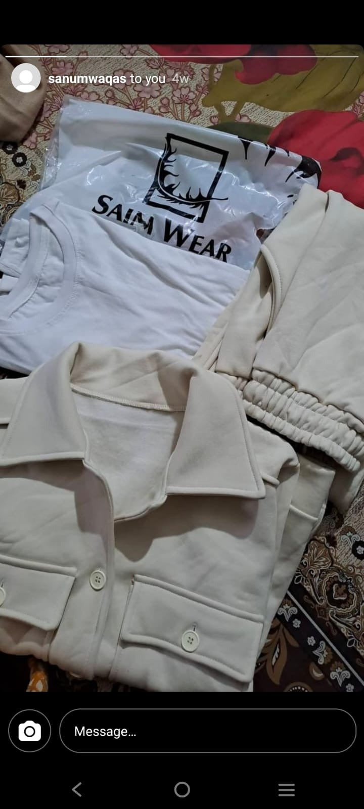 3 Pcs Winter Button Style Outfit