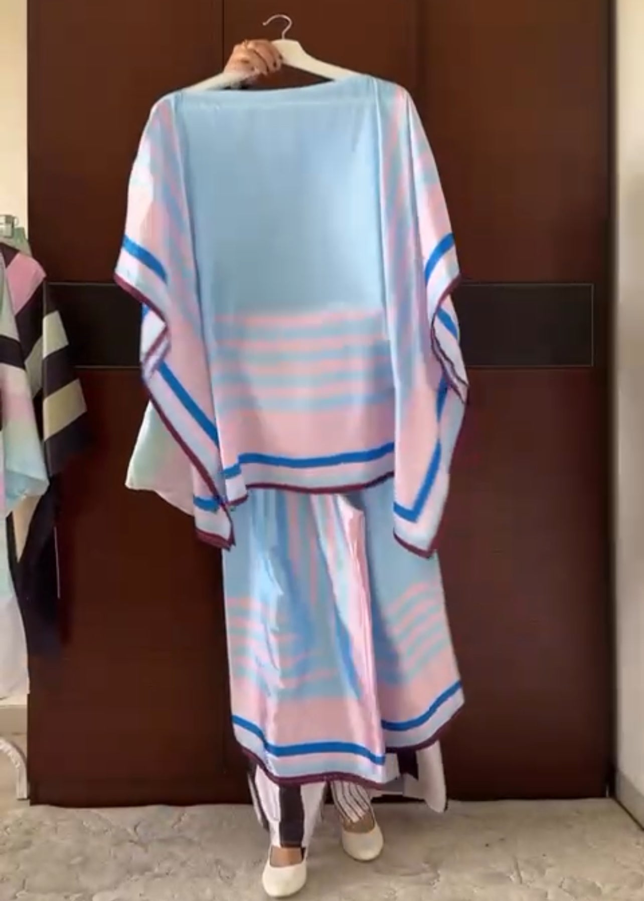 Piece Printed Silk Co Ord Set