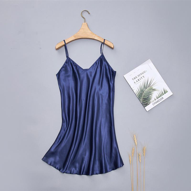 Long Silk Intimate Casual Women Sleepwear Top