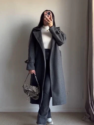 Luxe Warm Fleece Longline Winter Coat