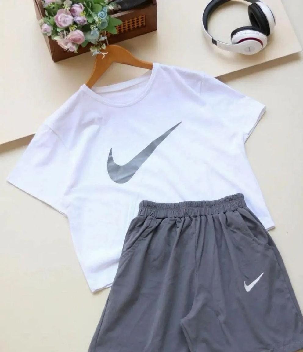 Printed Tee & Casual Short Combo For Women