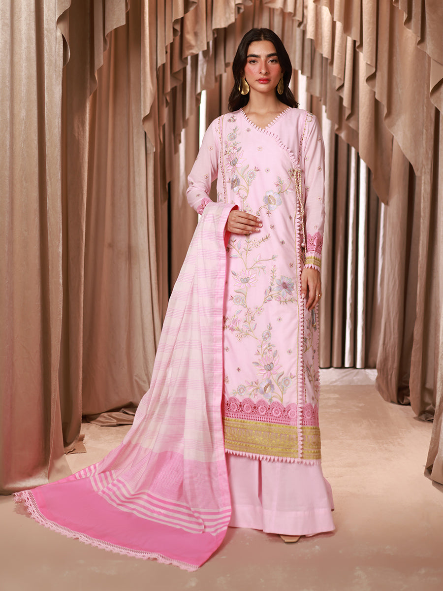 1 & Get 1 Free - LUXURY LAWN EMBROIDERED SUIT