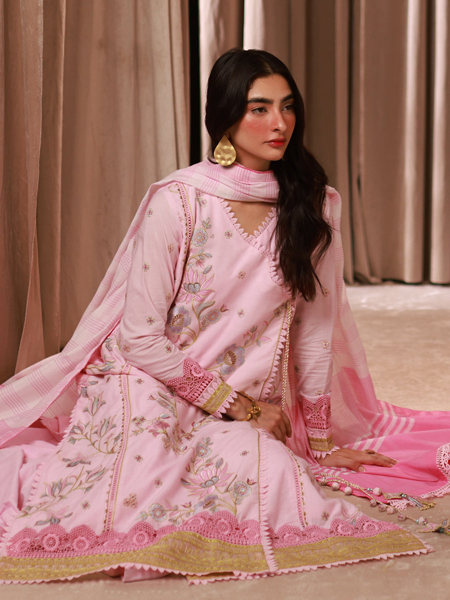 1 & Get 1 Free - LUXURY LAWN EMBROIDERED SUIT