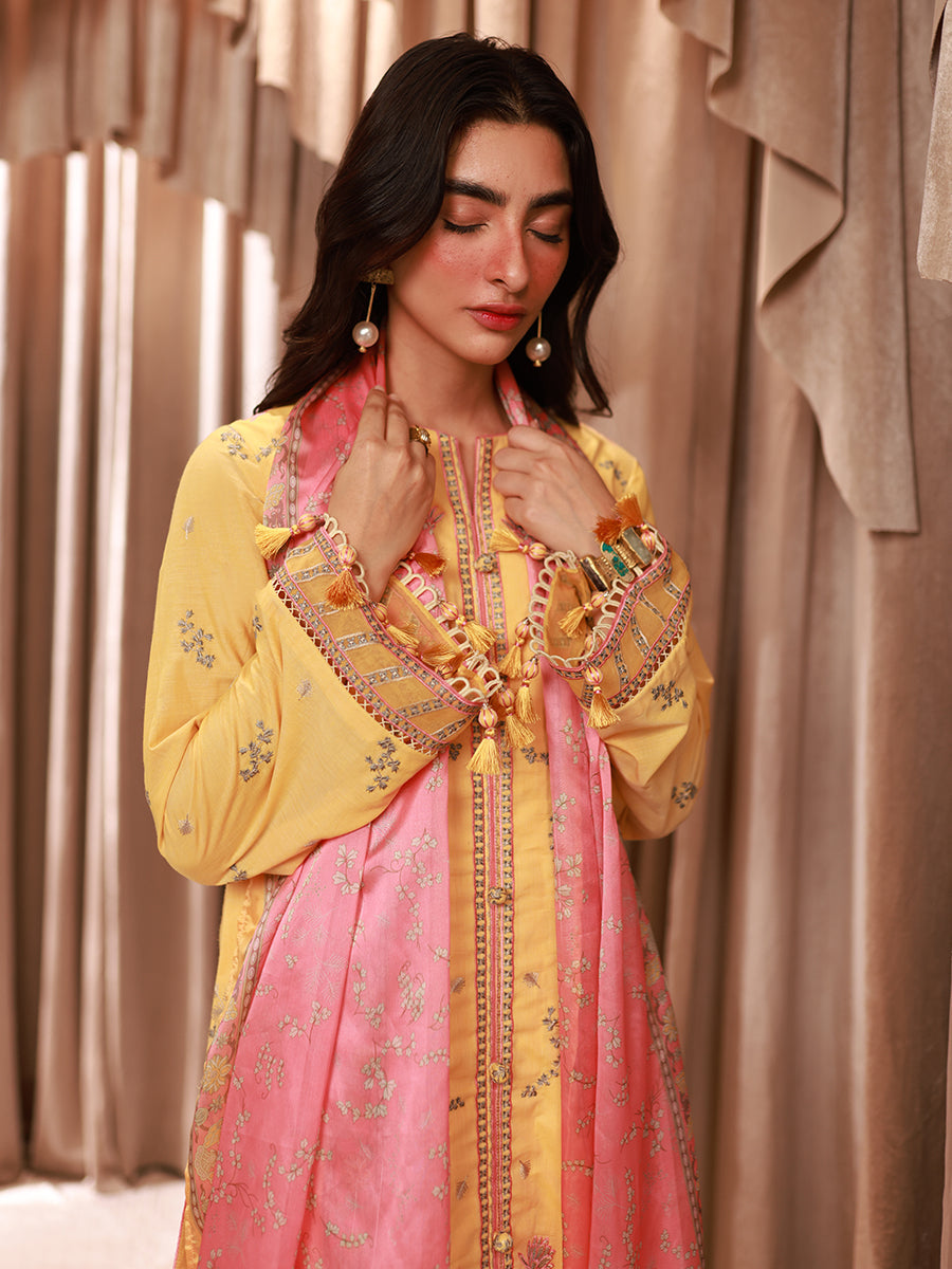 1 & Get 1 Free - LUXURY LAWN EMBROIDERED SUIT