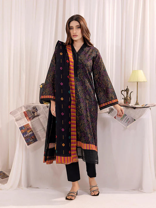 1 & Get 1 Free - 3PC Unstitched Printed Lawn Suit