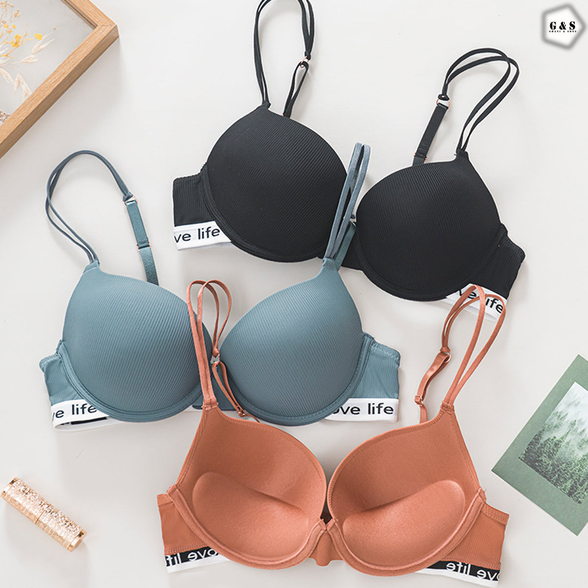 High Quality Pack Of 3 Pushup Full Coverage Bras