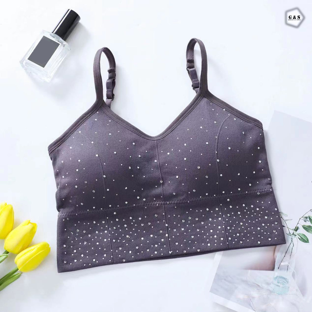 Stones Design Pack Of 3 Sports Bra/Bralette