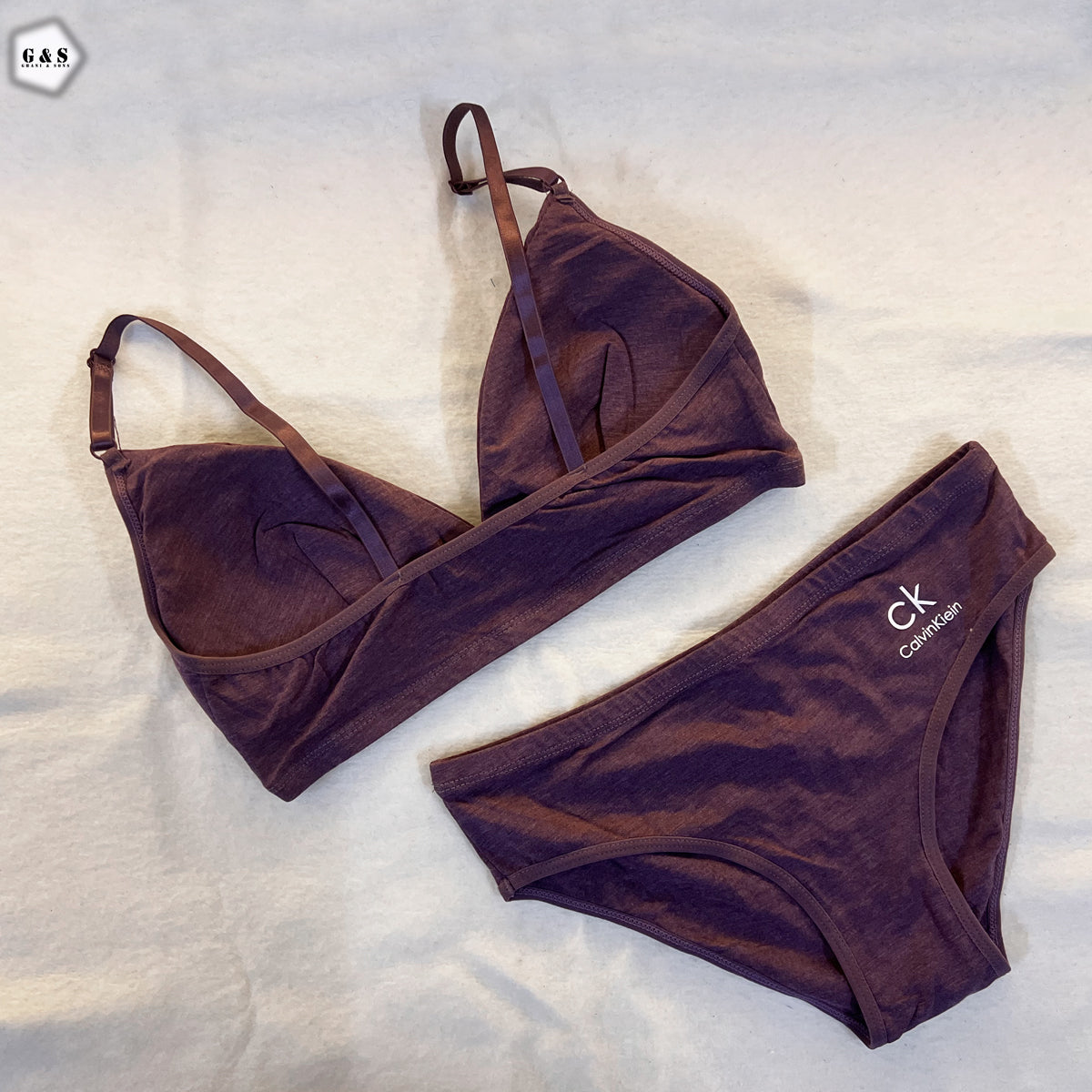 Pack Of 2 Cotton High Quality Bralette With Panty Sets