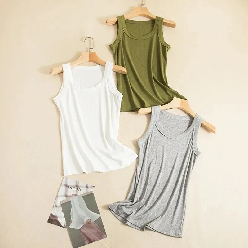 O Neck Basic Tank Top