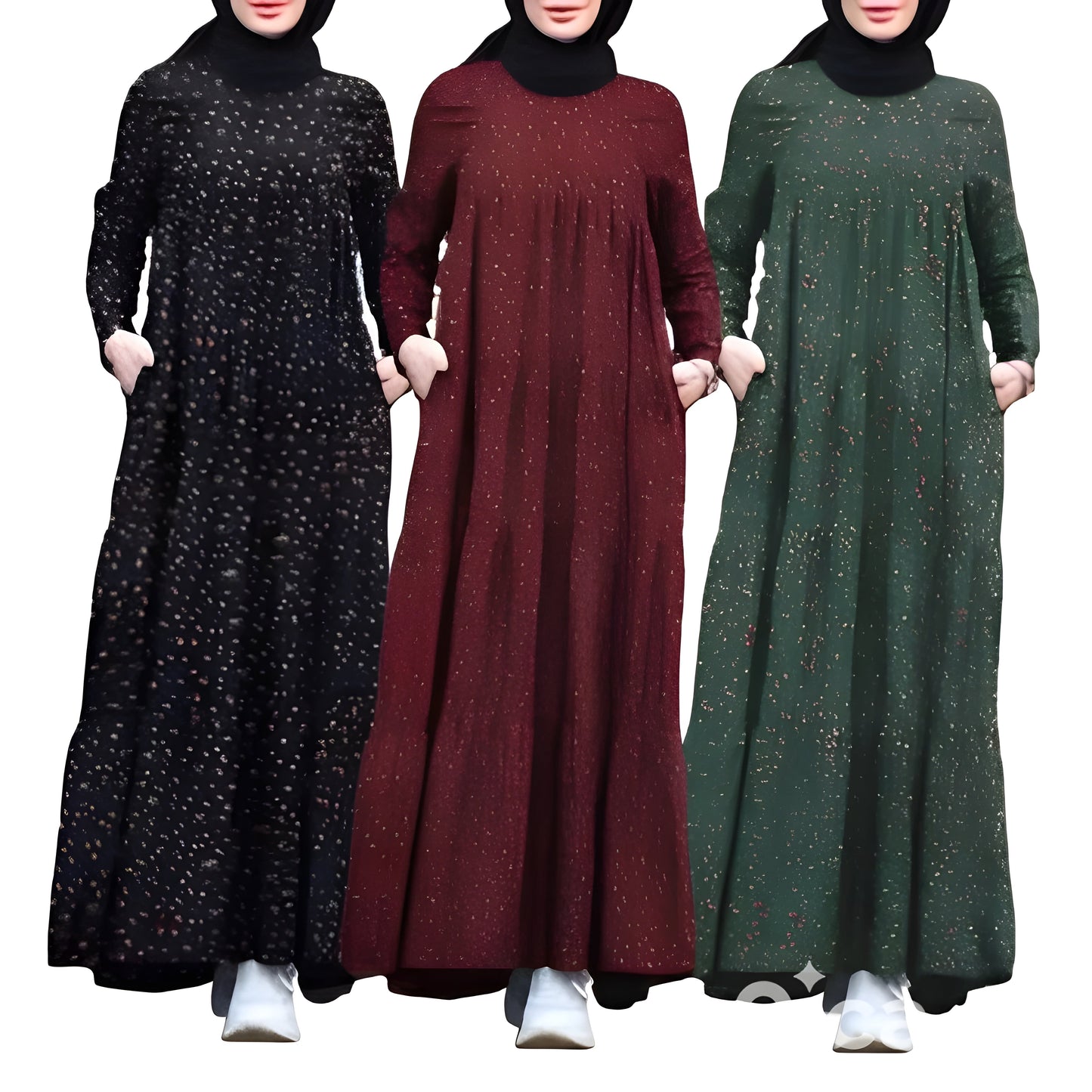 Pack of 3 Stylish Abaya l Premium Quality l All Sizes Available #1098