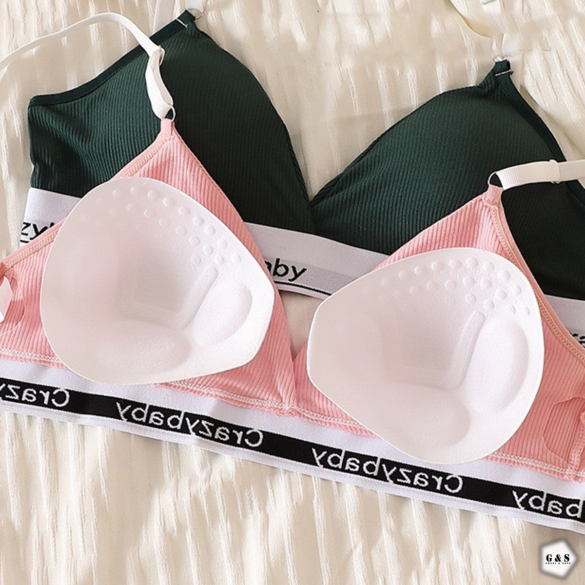 Pack Of 2 Bralette With Full Coverage Panties