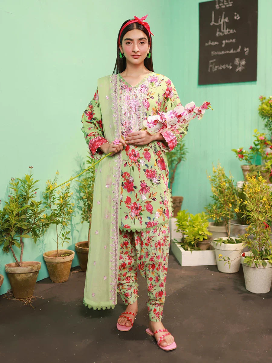 1 & Get 1 Free - VIVAD - LUXURY LAWN EMBROIDERED SUIT