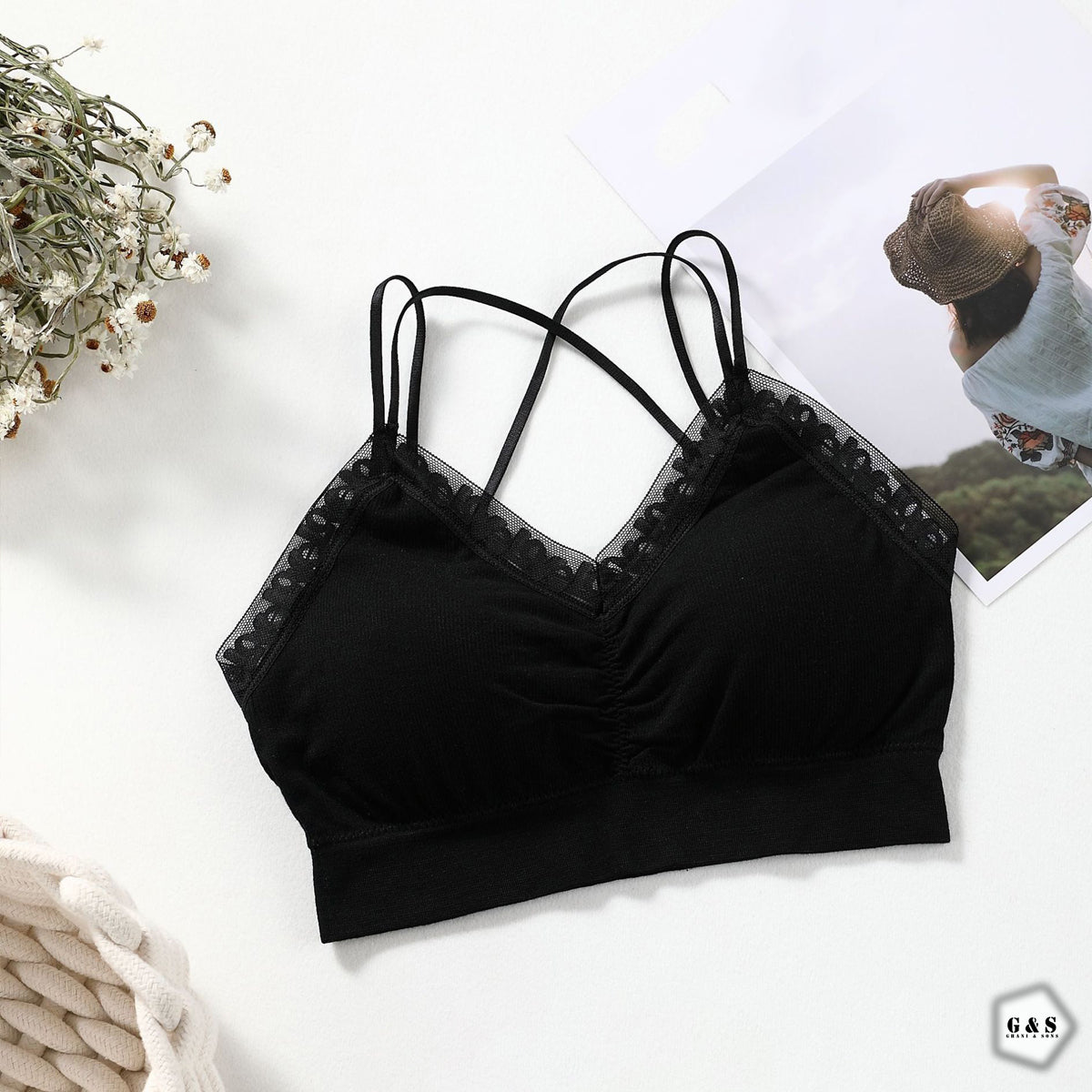 New Design Pack Of 3 Cross Back Casual/Sports Bralette