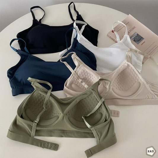 Pack Of 3 Ice Silk Summer Friendly Single Hook Design Bralette