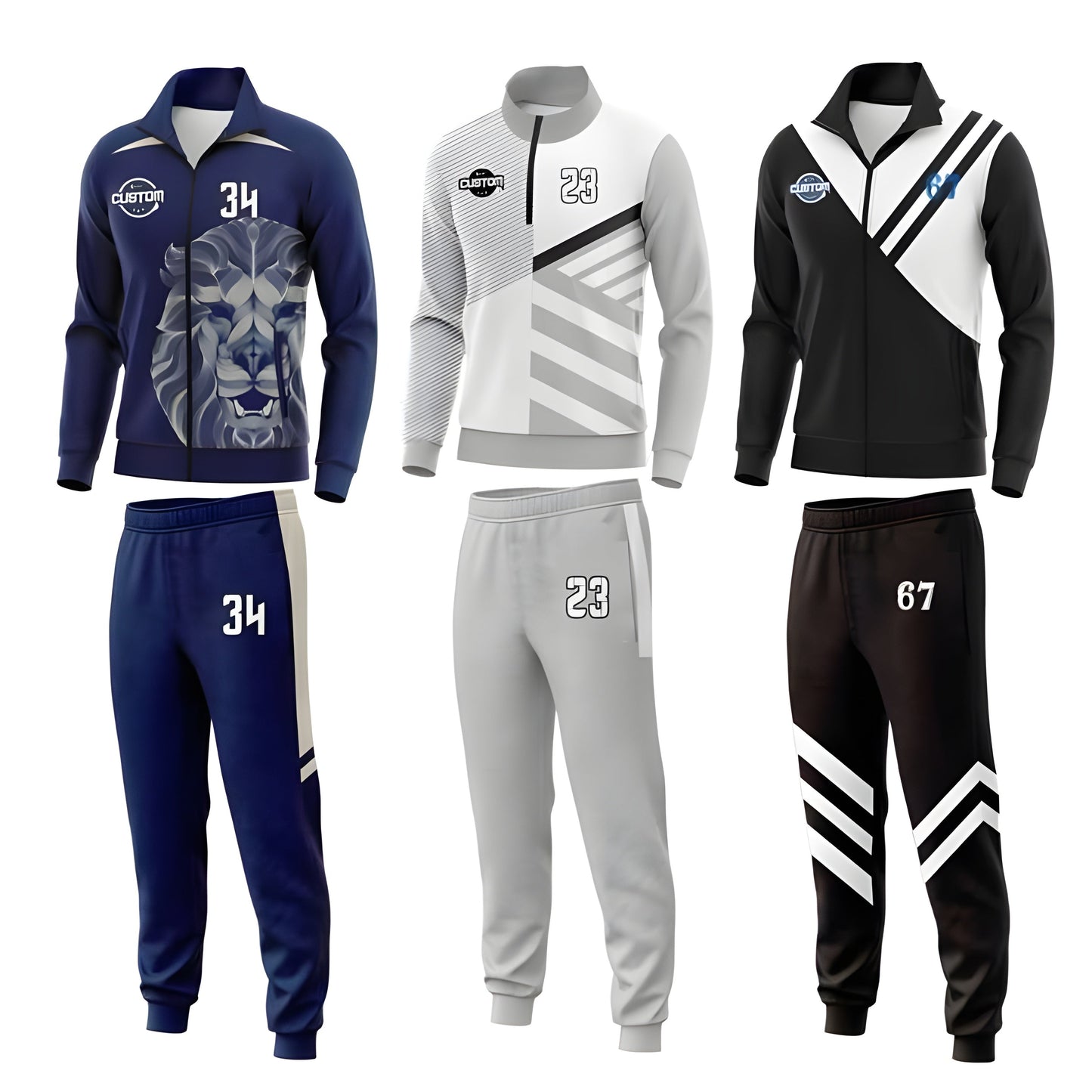 Pack of 3 Men’s Stylish Track Suit – Premium Quality | All Sizes XS–XXXL 741