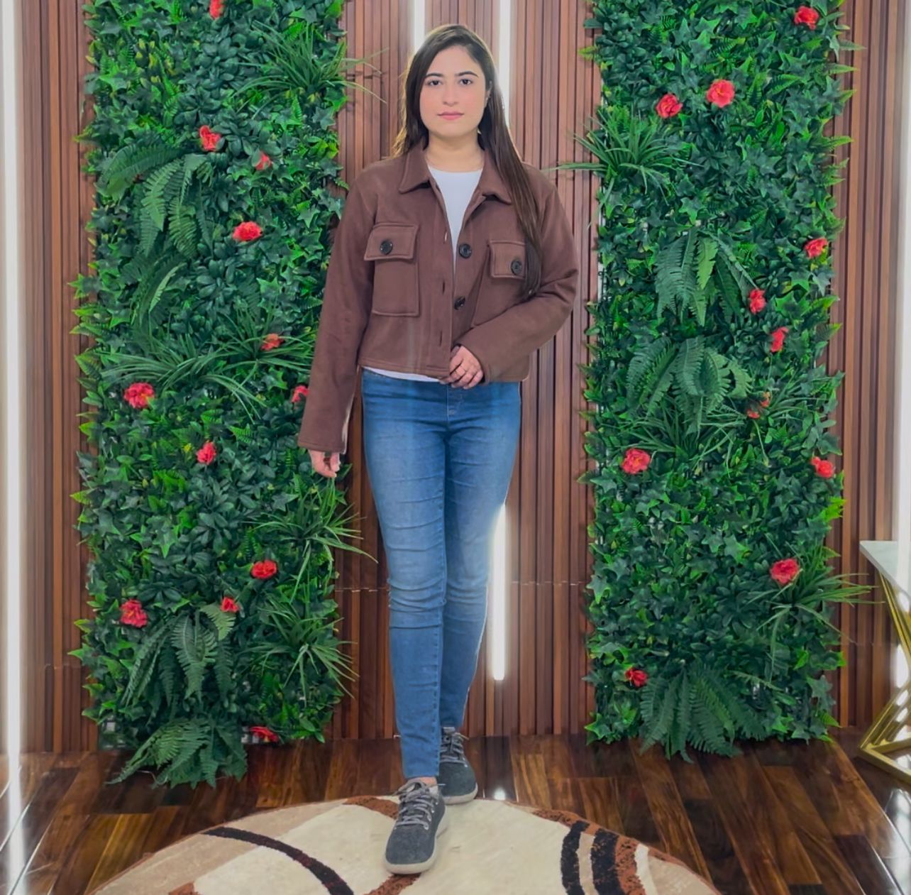 Pocket Style Short Fleece Jacket CH 383