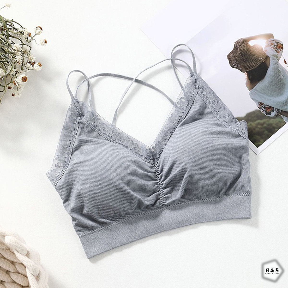 New Design Pack Of 3 Cross Back Casual/Sports Bralette