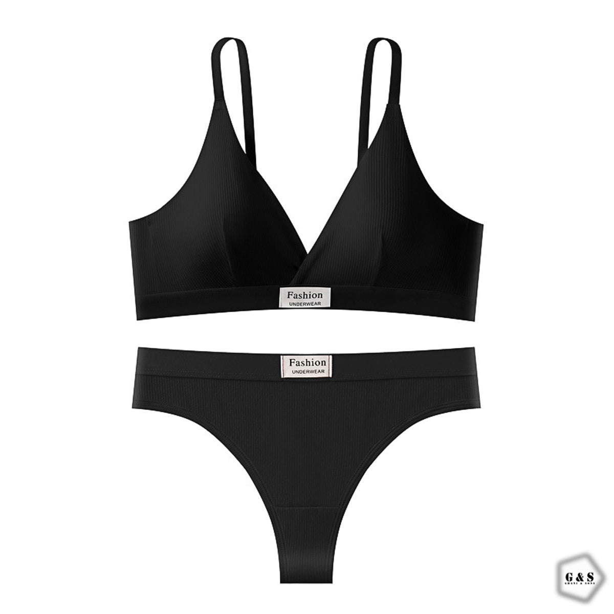 Pack Of 2 Cotton High Quality T-Shirt Bra With T-Panty Set