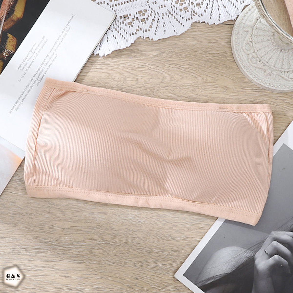 Cotton Pushup Pack Of 3 Strapless Bras With 3 Pairs Of Transparent Straps