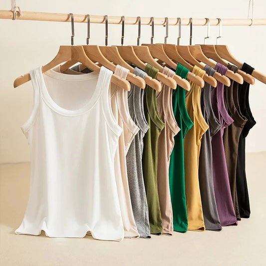 O Neck Basic Tank Top
