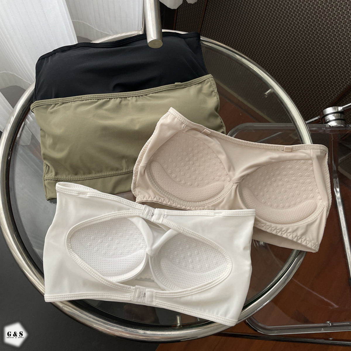 High Quality Pack Of 3 Strapless Bras With 3 Pairs Of Transparent Straps