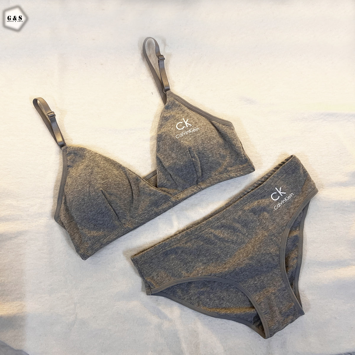 Pack Of 2 Cotton High Quality Bralette With Panty Sets