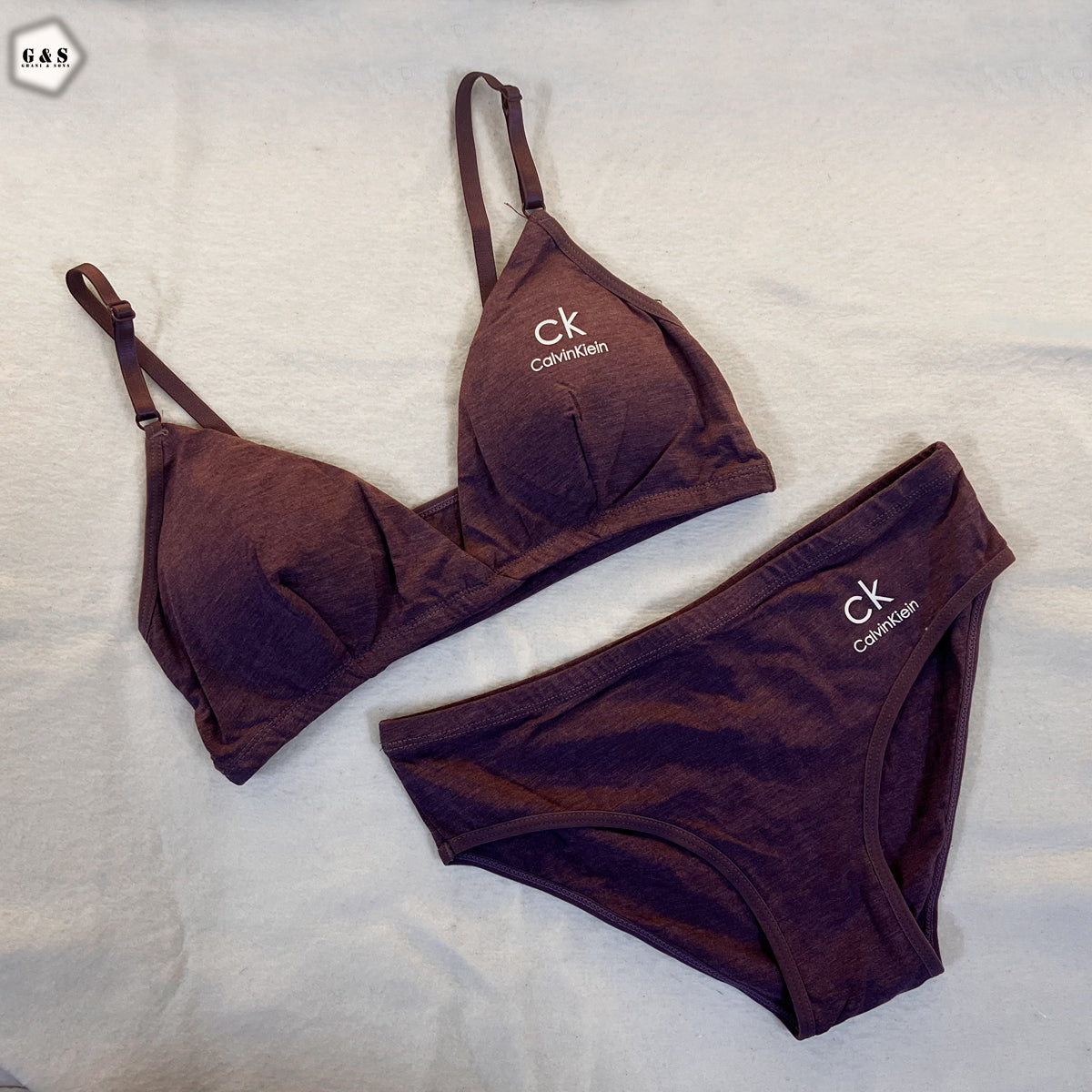 Pack Of 2 Cotton High Quality Bralette With Panty Sets