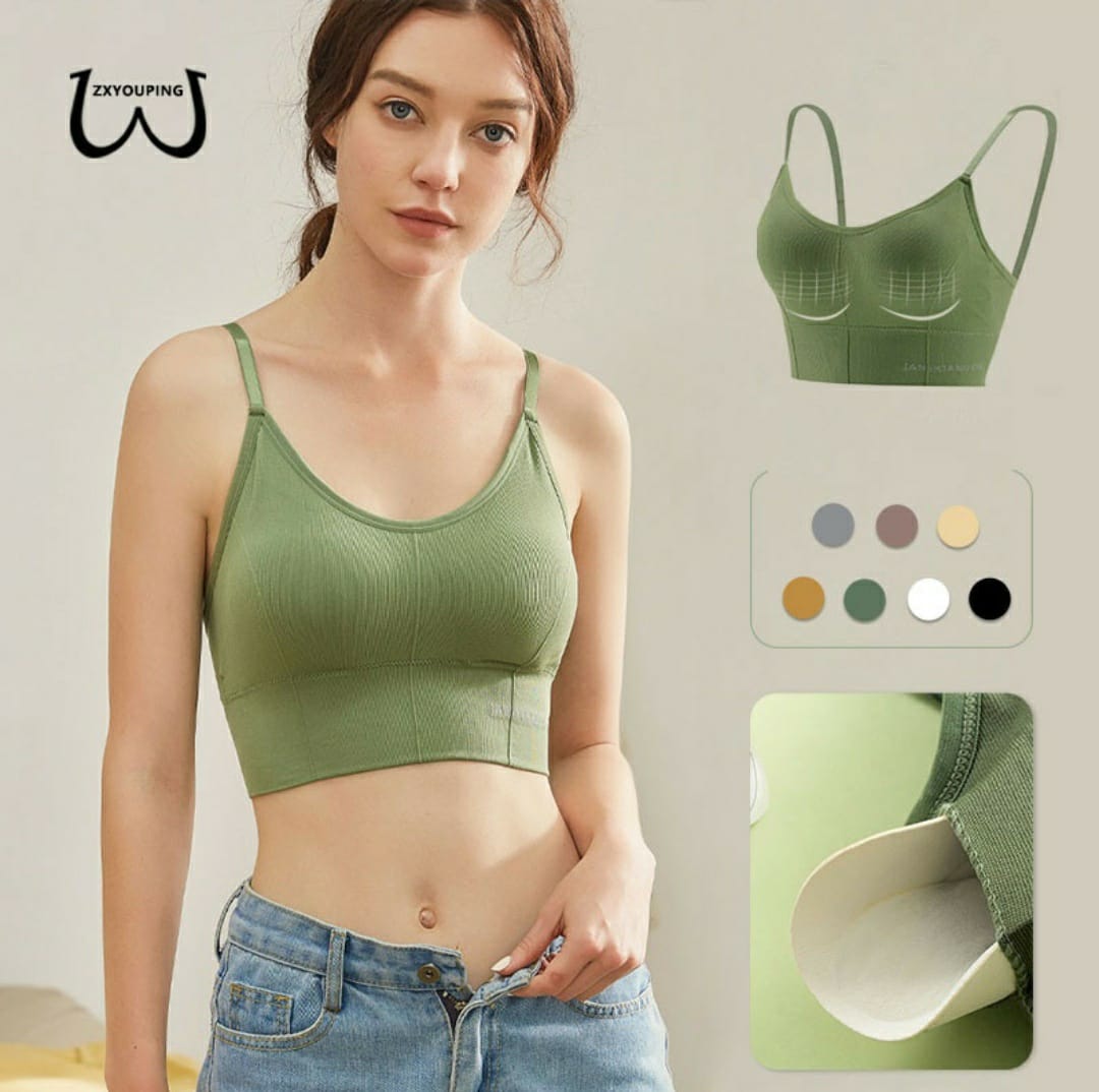 Pack OF 5 Imported Adjustable Sports Seamless Comfortable Wireless Bra For Women /fitness/Yoga/Sports