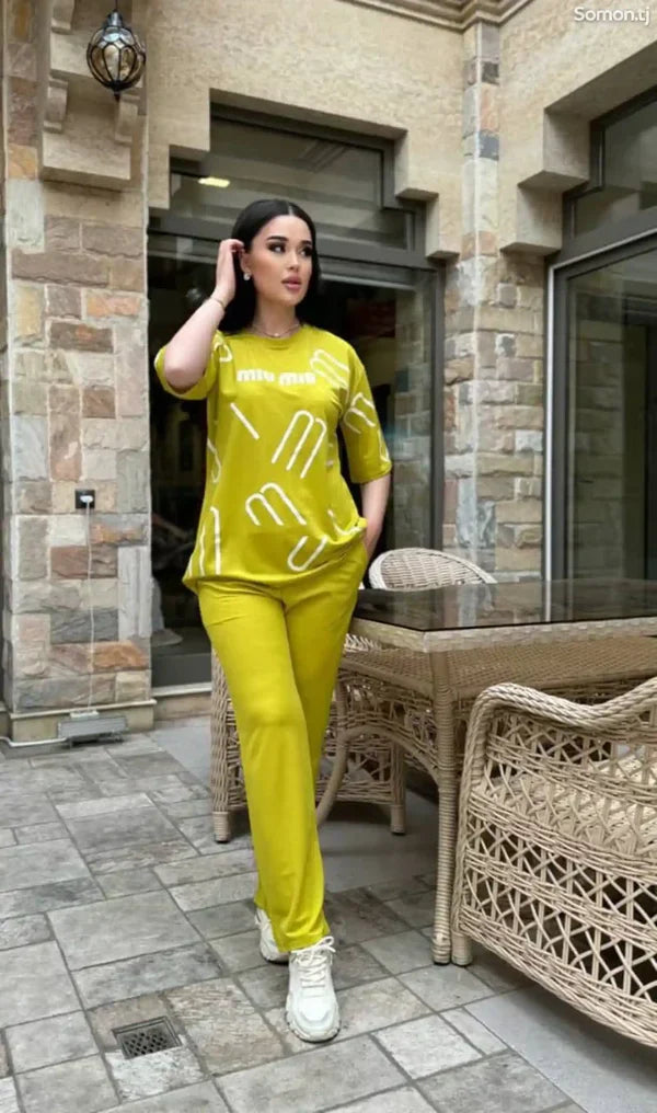 Drop Shoulder Printed Co Ord Set