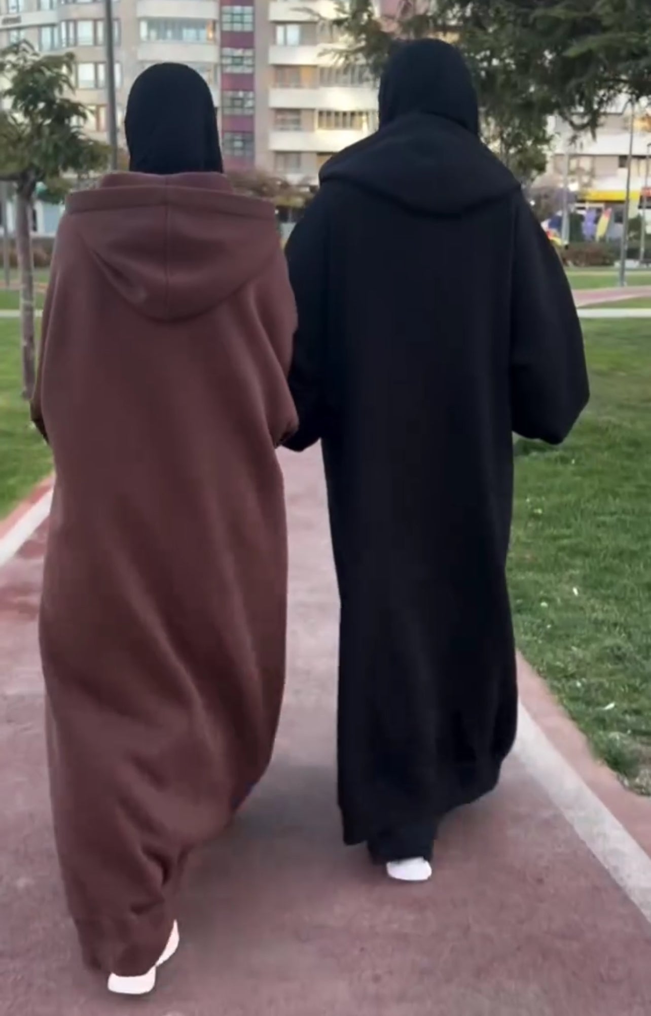 Drop Shoulder Long Zipline Winter Fleece Hoodie