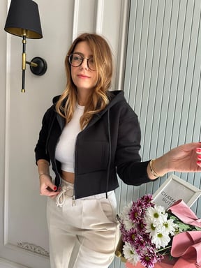 ZipFit Crop TrimLine Hoodie