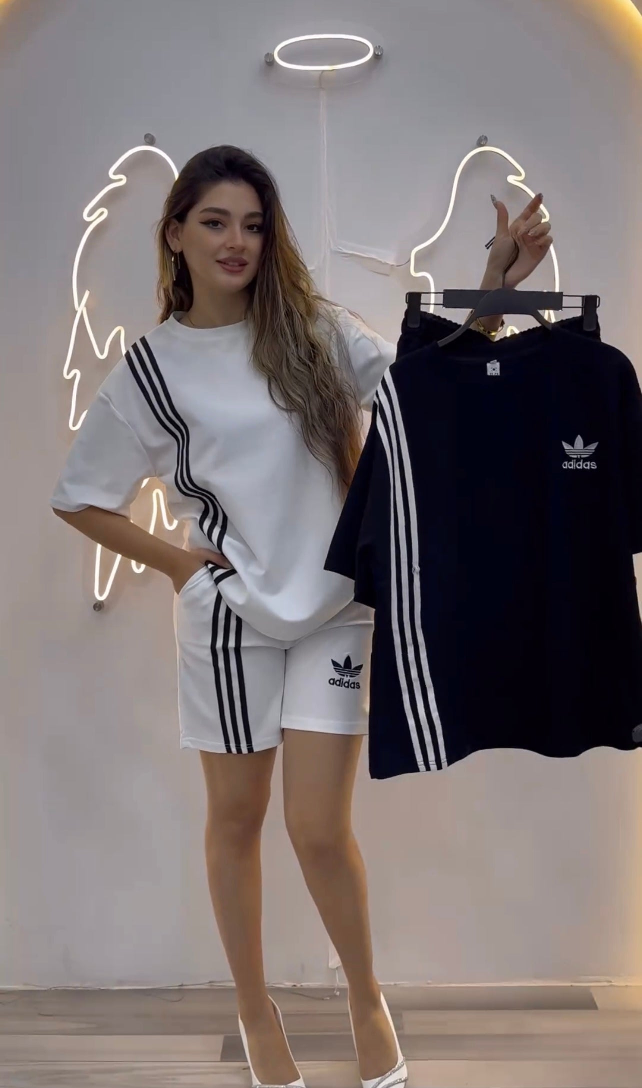 Stripes Tshirt Short