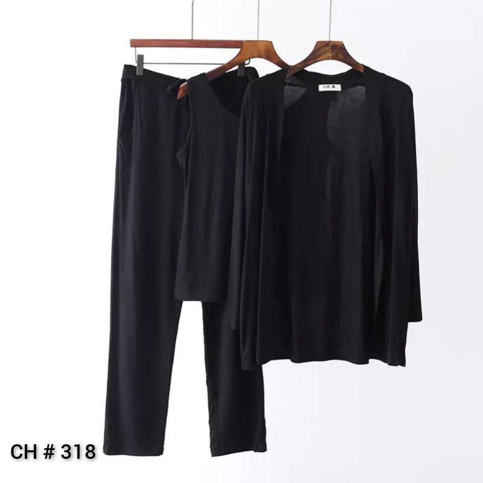 THREE PIECE WOMEN CASUAL HOME WEAR DRESS CH # 318