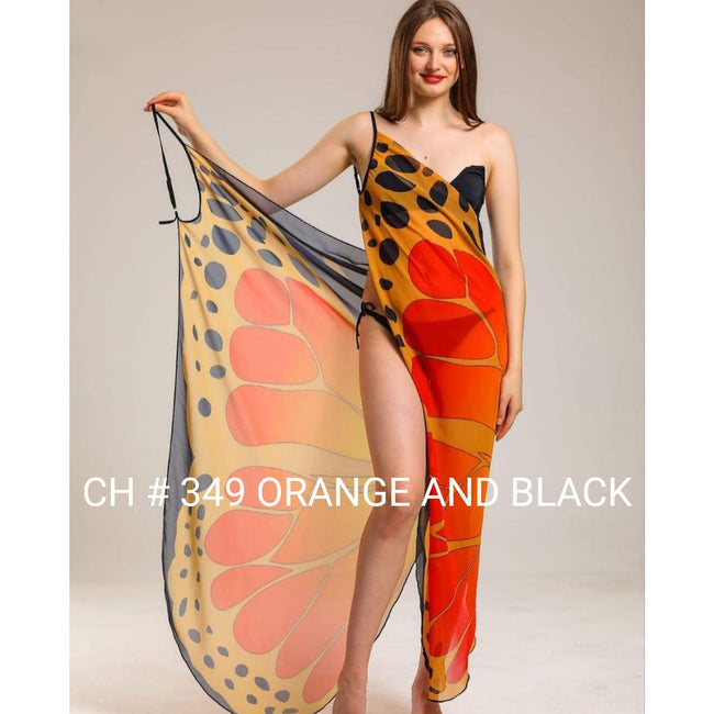 Pack of 5 Butterfly Breeze Wrap - Summer Beach Cover Up l Free Delivery