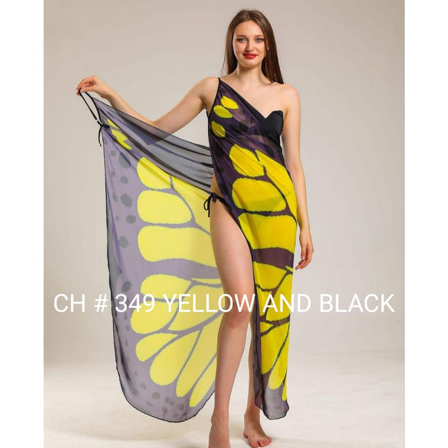 Pack of 5 Butterfly Breeze Wrap - Summer Beach Cover Up l Free Delivery