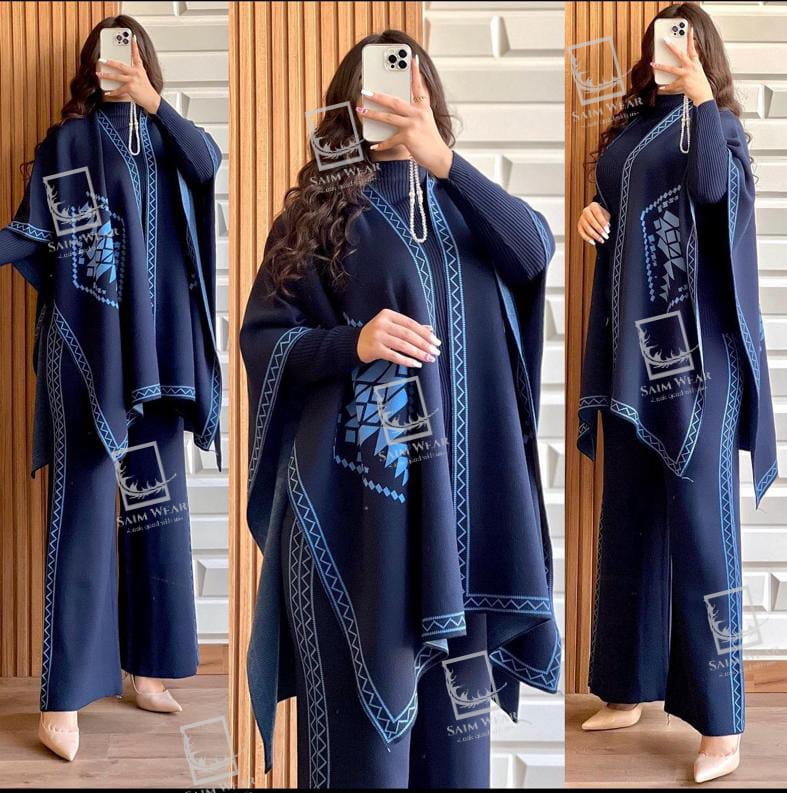 Ready To Wear 3 Pcs Winter Fleece Outfit CH-370