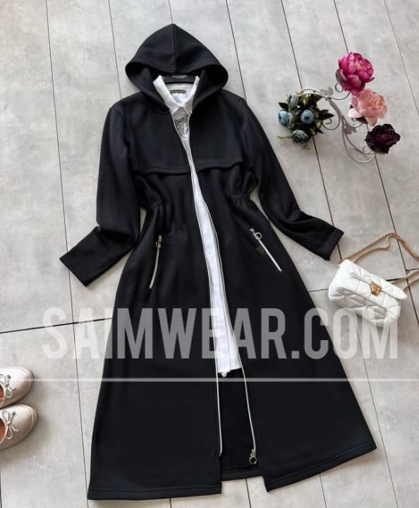 Oversize Long Hooded Fleece Upper LY-0025