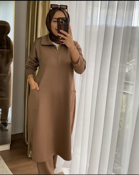 Front Pocket Style 2 Pcs Warm Winter Outfit CH 397