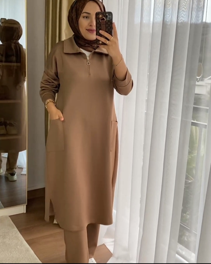 Front Pocket Style 2 Pcs Warm Winter Outfit CH 397