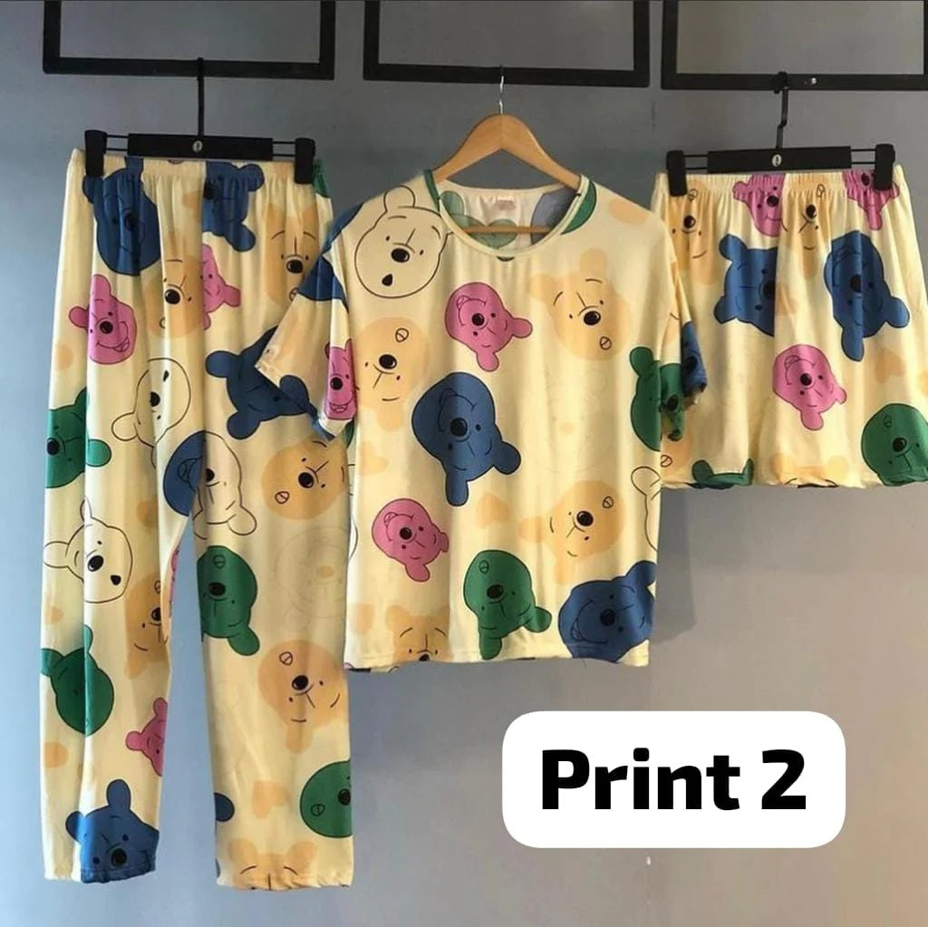 3 Pcs Funky Night Wear Set