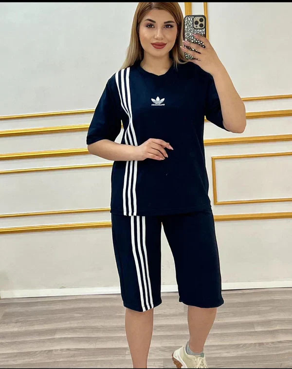 Stripes Tshirt Short