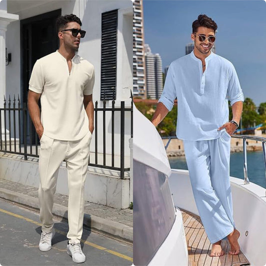 Pack of 2 Men's Summer Suit For Men l Upto 50% Off Summer Sale l Article # DOS-SS-2520/011