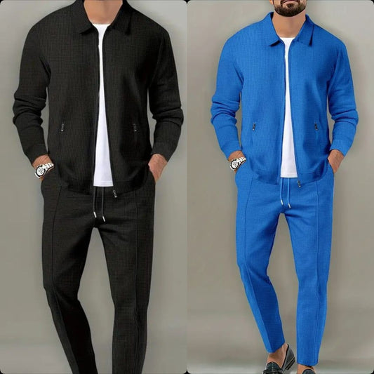 Pack of 2 Autumn/Winter Men’s Tracksuit Sets – Long Sleeve Sweatshirt & Joggers 76537