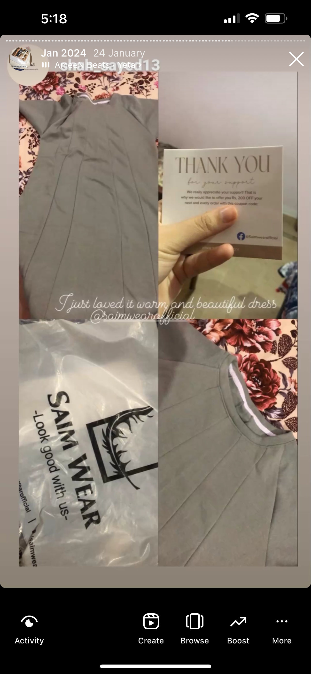 Warm Fleece Long Fallen Frock Top CH 394