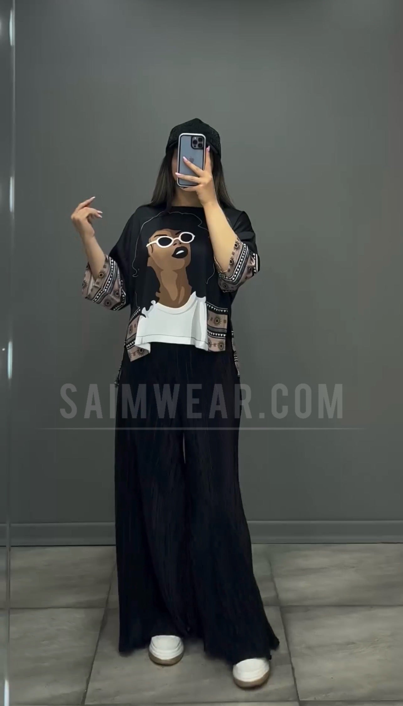 Luxury 2 Pcs Silk Printed Co ord Set