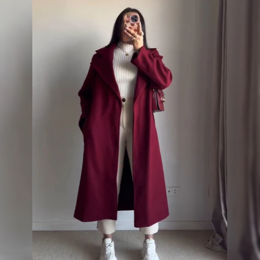 Luxe Warm Fleece Longline Winter Coat