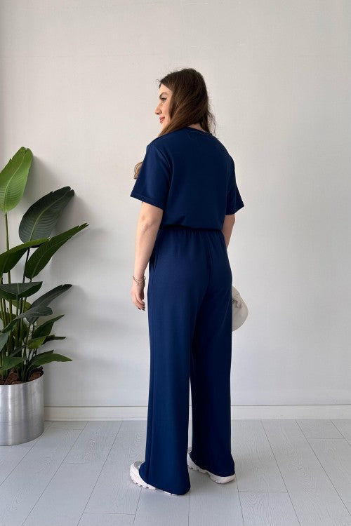 Straight Trouser Tee Lounge Wear Set