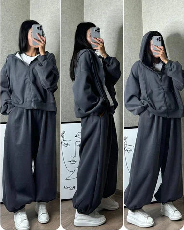 Cloud Flower Zipper Tracksuit